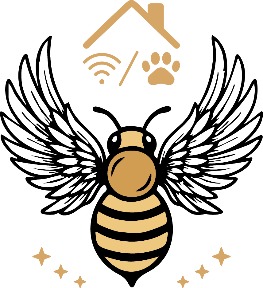 Logotype de la séance de canalisation et de communication animale à domicile - l'écoute céleste